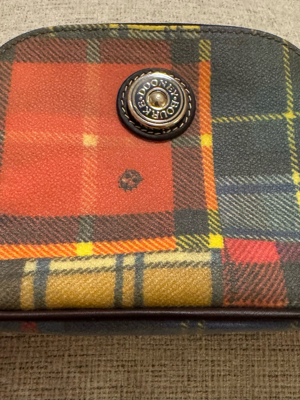 DOONEY & BOURKE Plaid Cosmetic Case